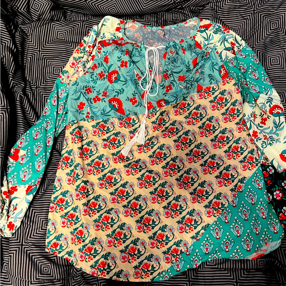 Pattern Tunic Top